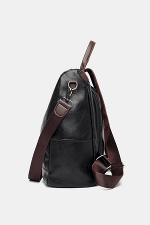 PU Leather Large Backpack Bag-Teresa's Fashionista LLC