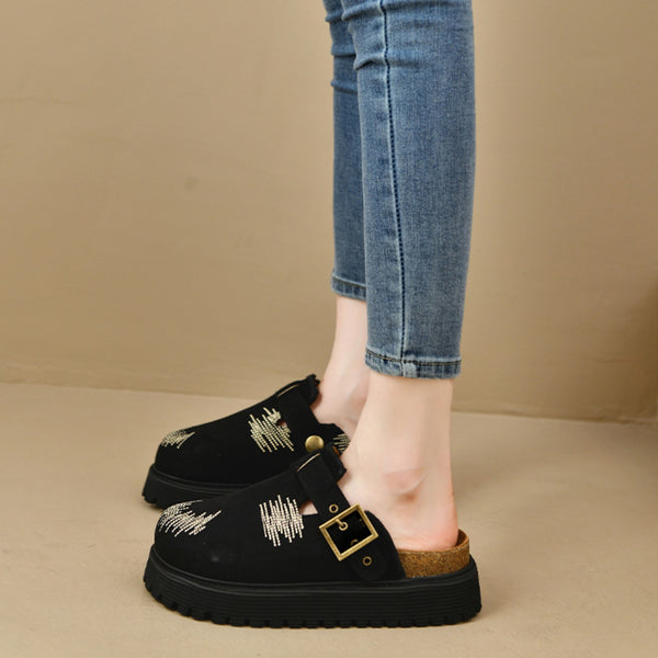 Round Toe Platform Loafers-Teresa's Fashionista LLC