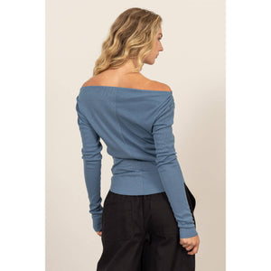 Off-The-Shoulder Ruched Top