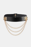 Elastic Belt with Chain-Teresa's Fashionista LLC