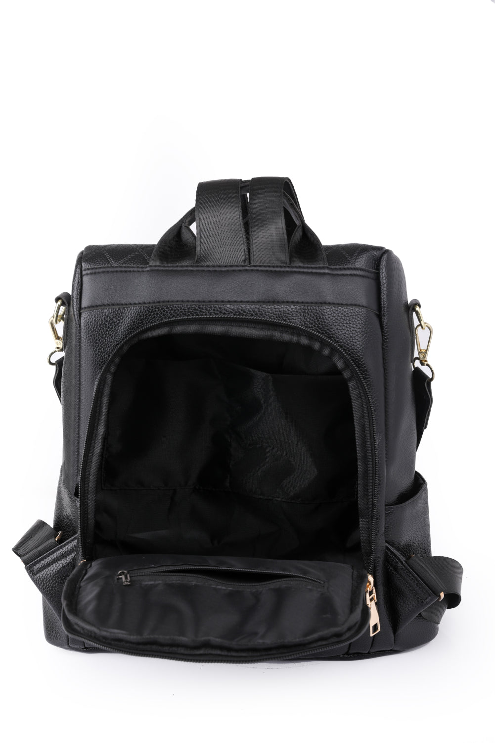 Pum-Pum Zipper Backpack-Teresa&#39;s Fashionista LLC