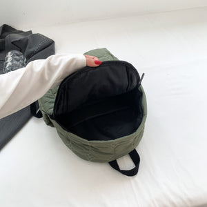 Quilted Polyester Backpack Bag-Teresa's Fashionista LLC