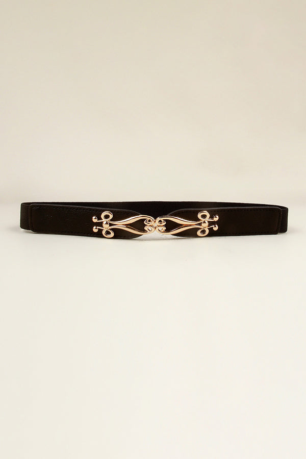 Alloy Buckle Elastic Belt-Teresa's Fashionista LLC