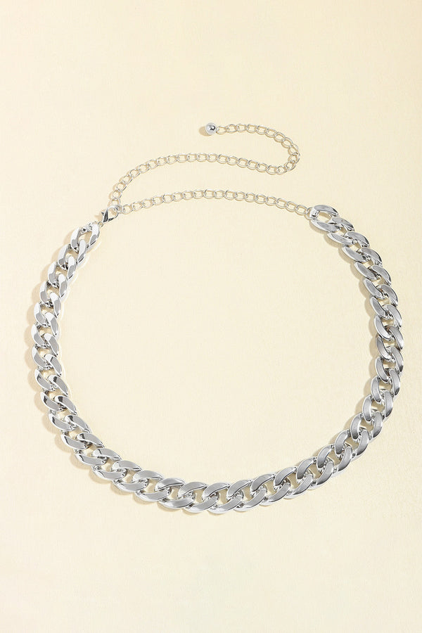 Adjustable Curb Chain Belt-Teresa's Fashionista LLC