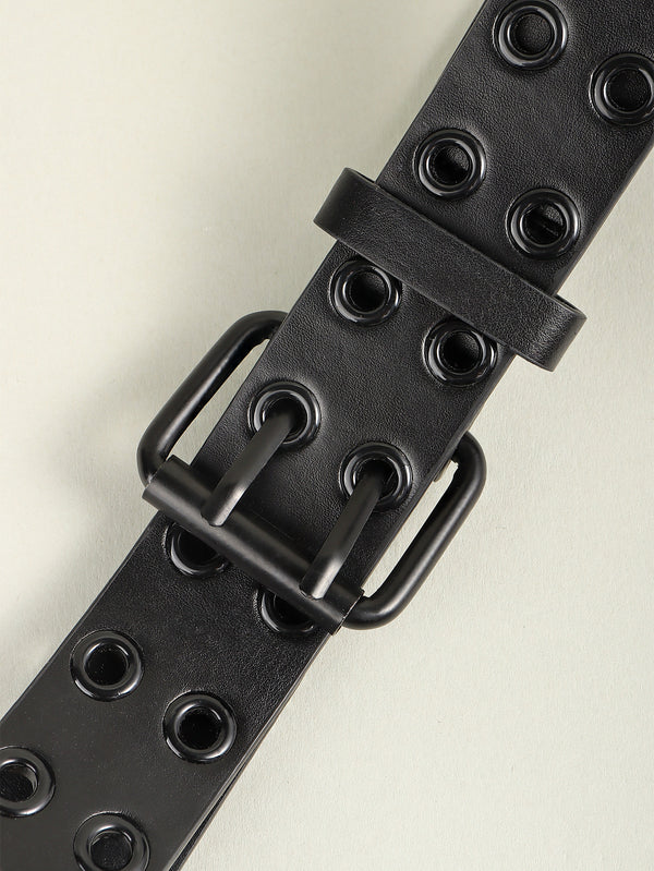Grommet PU Leather Belt-Teresa's Fashionista LLC
