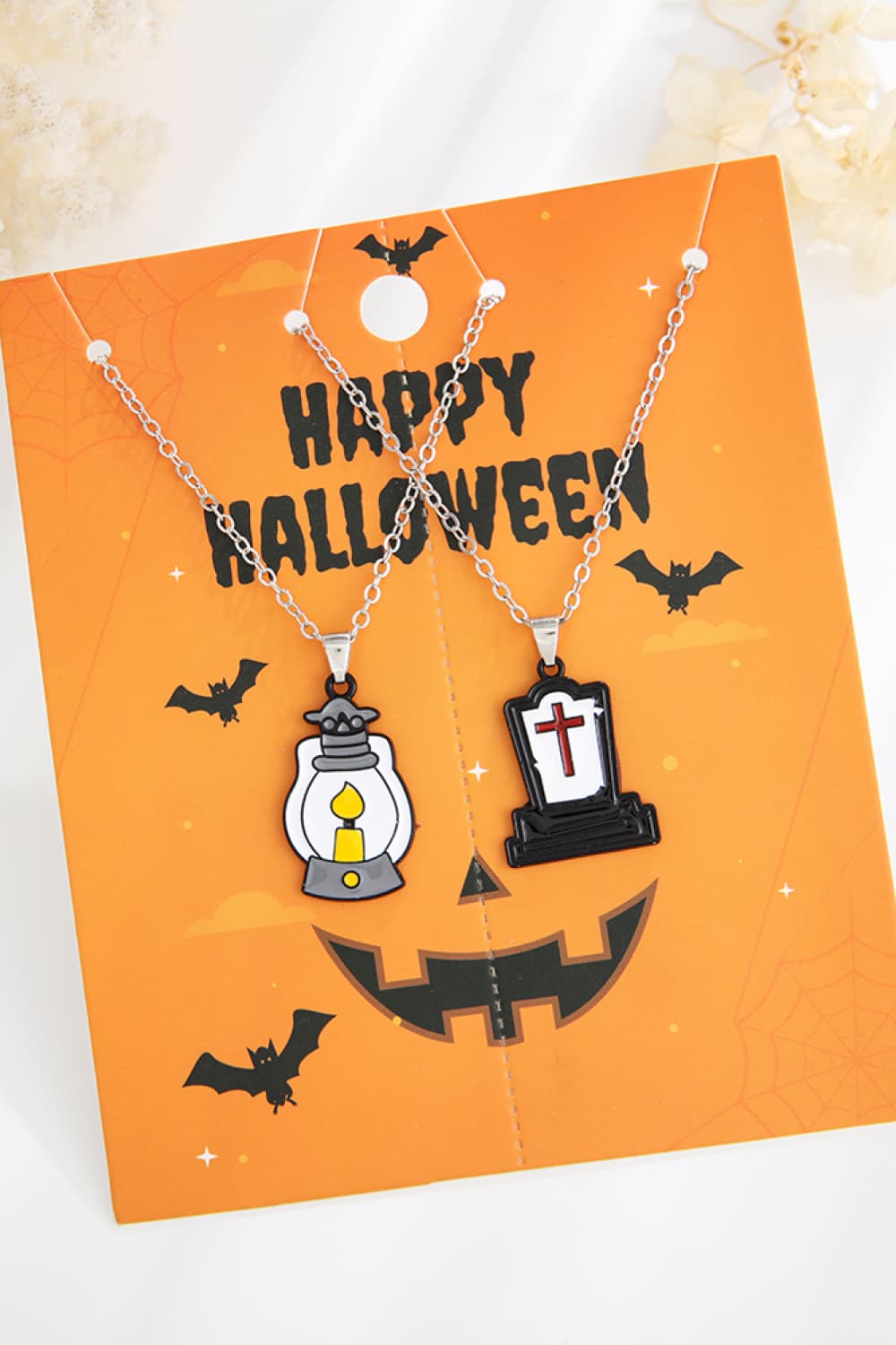 Two-Piece Halloween Theme Necklace Set - Teresa's Fashionista LLC