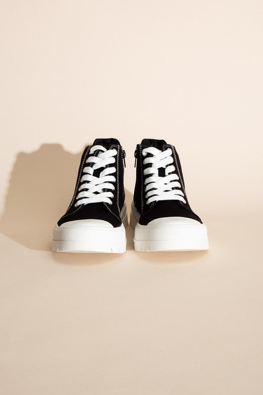 CRAYON-G Lace up Sneakers-Teresa&#39;s Fashionista LLC