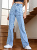 High Waist Straight Jeans with Pockets-Teresa's Fashionista LLC
