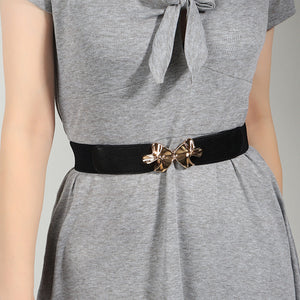 Alloy Buckle Elastic Belt-Teresa's Fashionista LLC