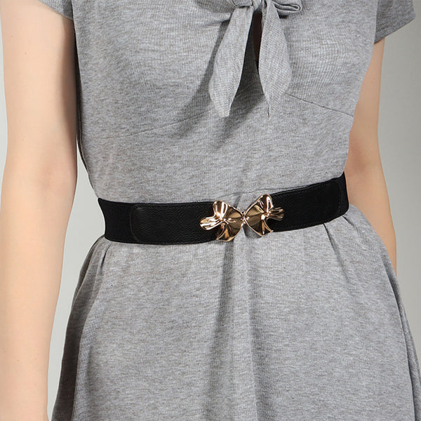 Alloy Buckle Elastic Belt-Teresa's Fashionista LLC