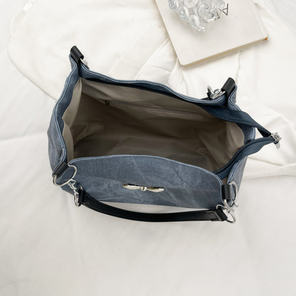 Bow Polyester Medium Tote Bag-Teresa's Fashionista LLC