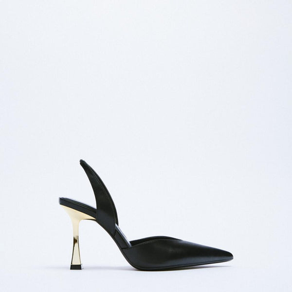 PU Leather Point Toe Stiletto Heel Pumps-Teresa's Fashionista LLC