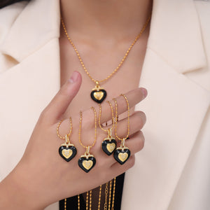 Titanium Steel Heart Shape Necklace-Teresa's Fashionista LLC
