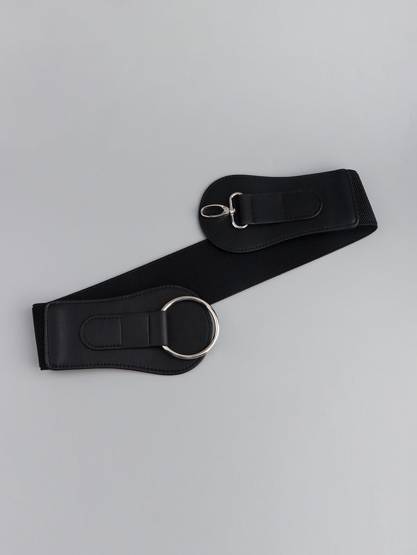 PU Elastic Wide Belt-Teresa's Fashionista LLC
