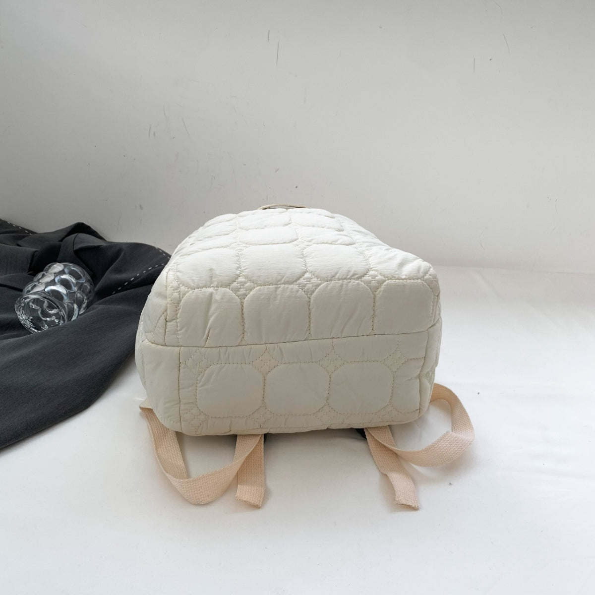 Quilted Polyester Backpack Bag-Teresa&#39;s Fashionista LLC