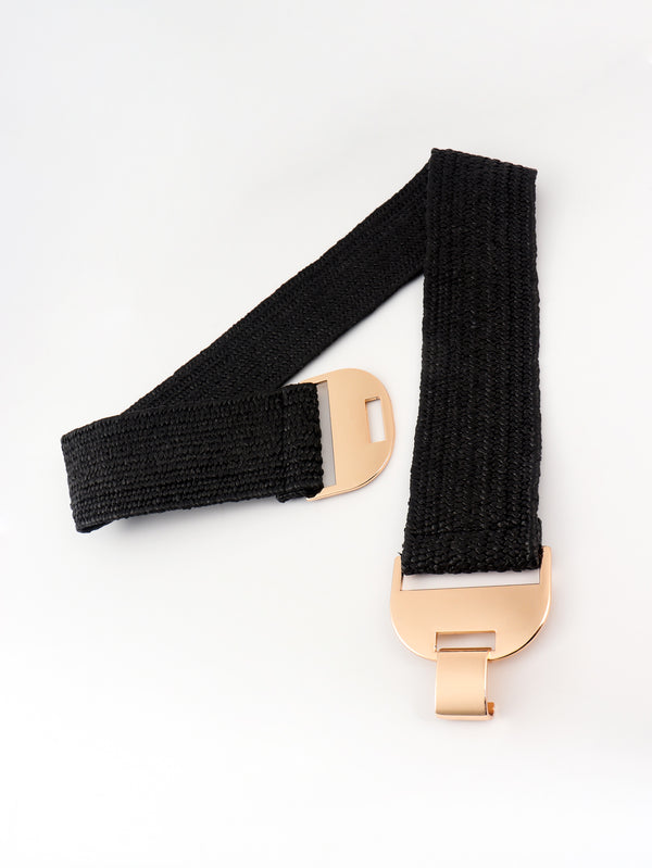 Alloy Buckle Elastic Belt-Teresa's Fashionista LLC