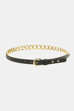 PU Leather Chain Belt-Teresa's Fashionista LLC