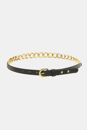 PU Leather Chain Belt-Teresa's Fashionista LLC