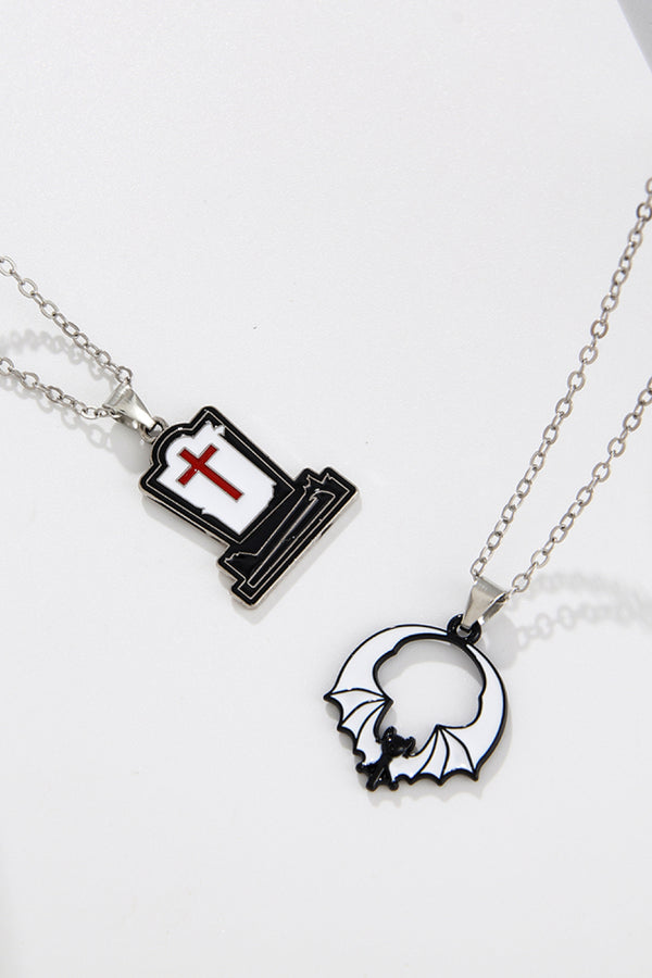 Two-Piece Halloween Theme Necklace Set - Teresa's Fashionista LLC