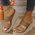 Open Toe Platform Wedge Sandals-Teresa's Fashionista LLC