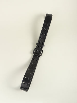 Grommet PU Leather Belt-Teresa's Fashionista LLC