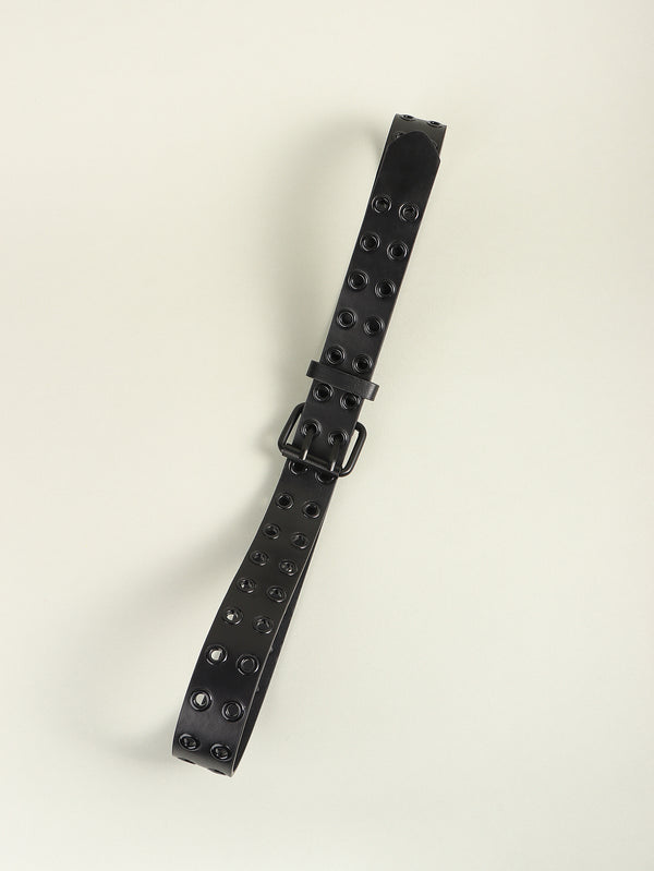 Grommet PU Leather Belt-Teresa's Fashionista LLC