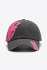 VIBRA Graphic Distressed Adjustable Baseball Cap-Teresa's Fashionista LLC