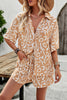 Printed Button Up Shirt and Shorts Set-Teresa's Fashionista LLC