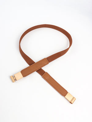 PU Elastic Skinny Belt-Teresa's Fashionista LLC