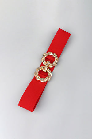 Zinc Alloy Buckle Elastic Belt-Teresa's Fashionista LLC