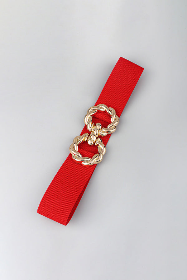 Zinc Alloy Buckle Elastic Belt-Teresa's Fashionista LLC