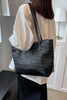 PU Leather Straps Large Tote Bag-Teresa's Fashionista LLC