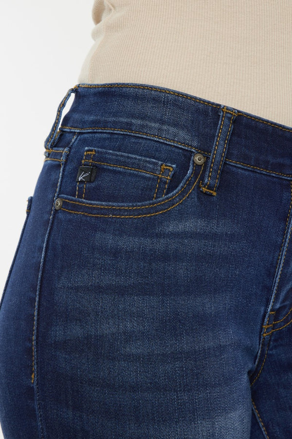 Kancan Mid Rise Gradient Skinny Jeans-Teresa's Fashionista LLC