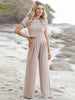 Short Sleeve T-Shirt and Wide Leg Pants Set-Teresa's Fashionista LLC