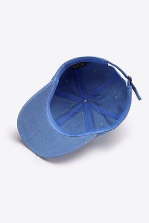 Distressed Adjustable Baseball Cap-Teresa's Fashionista LLC