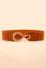 Ribbed Alloy Buckle Elastic Belt-Teresa's Fashionista LLC