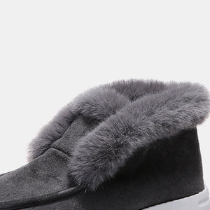 Furry Suede Snow Boots-Teresa's Fashionista LLC