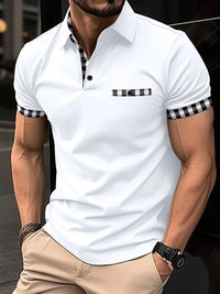 Men's Full Size Collared Neck Short Sleeve Polo Plus Size