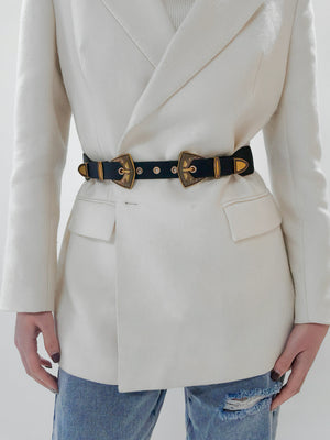 Double Buckle PU Leather Belt-Teresa's Fashionista LLC