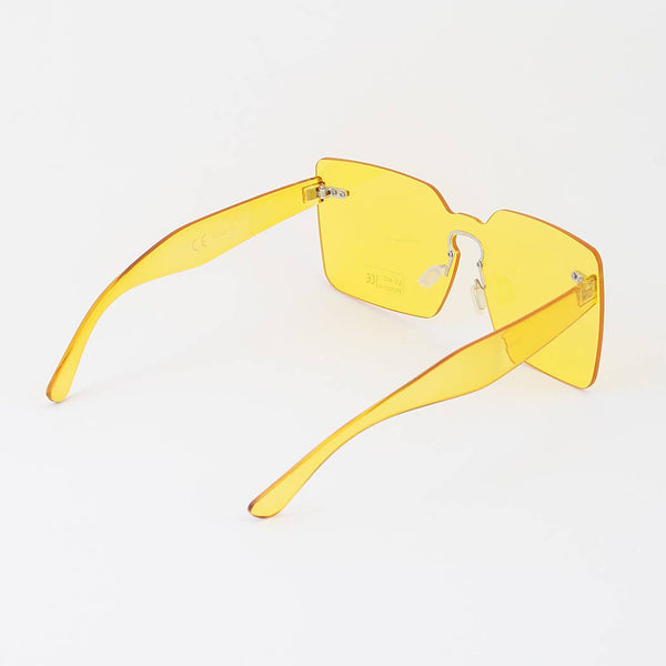 Rimless Bright Square Sunglasses