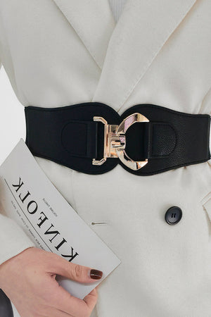 Alloy Buckle Elastic Belt-Teresa's Fashionista LLC