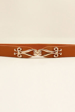 Alloy Buckle Elastic Belt-Teresa's Fashionista LLC