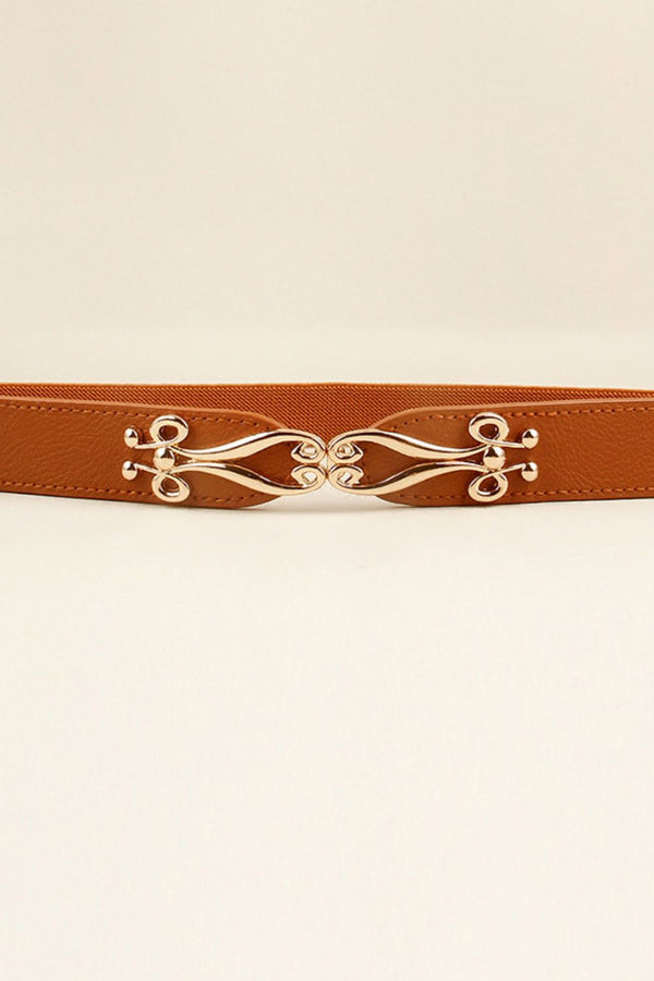 Alloy Buckle Elastic Belt-Teresa's Fashionista LLC