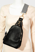 Fame Single Strap Faux Leather Sing Bag - Teresa's Fashionista LLC