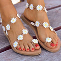 Daisy Open Toe Flat Sandals-Teresa's Fashionista LLC