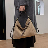 Decorative Buckle Shoulder Bag