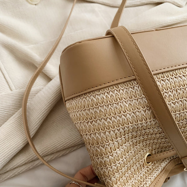 Straw Braided Shoulder Bag-Teresa's Fashionista LLC