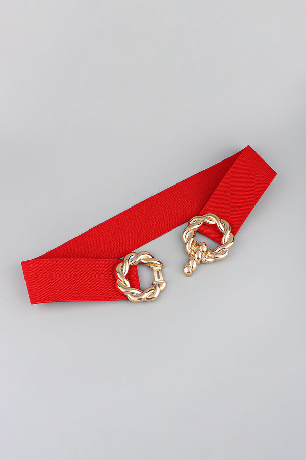 Zinc Alloy Buckle Elastic Belt-Teresa's Fashionista LLC