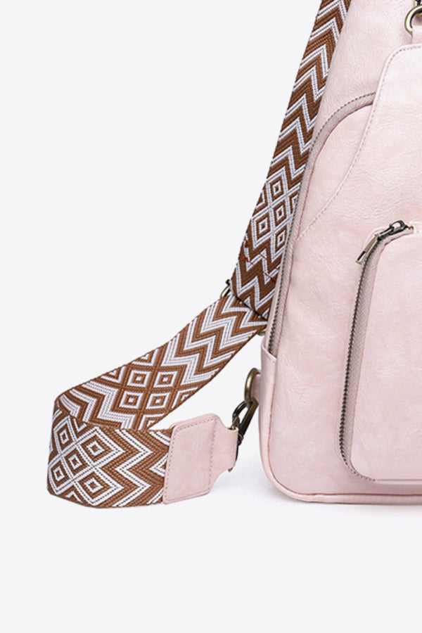 Adored Take A Trip PU Leather Sling Bag-Teresa's Fashionista LLC