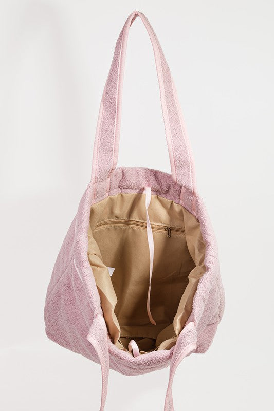 Fame Square Microfiber Tote Bag - Teresa's Fashionista LLC